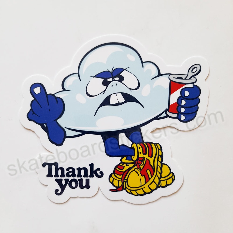 Thank You Skateboard Sticker – Call It