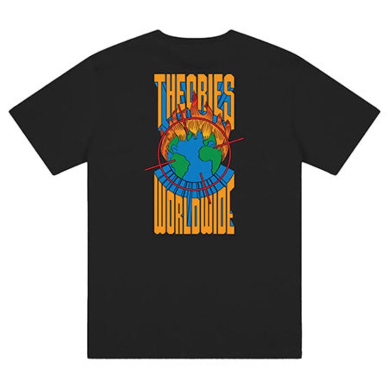 Theories Worldwide T Shirt Black Medium