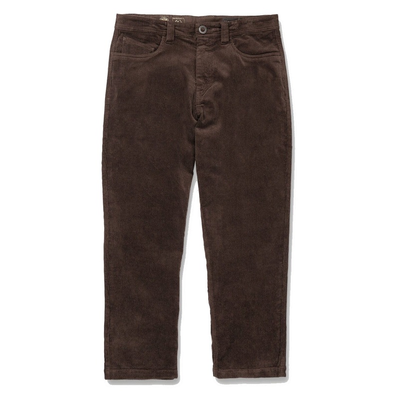 Volcom Modown Relaxed Tapered Cord Dark Brown 28