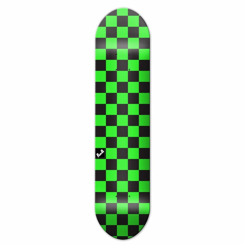 Yocaher Checker Green – Skateboard Deck 7.5″
