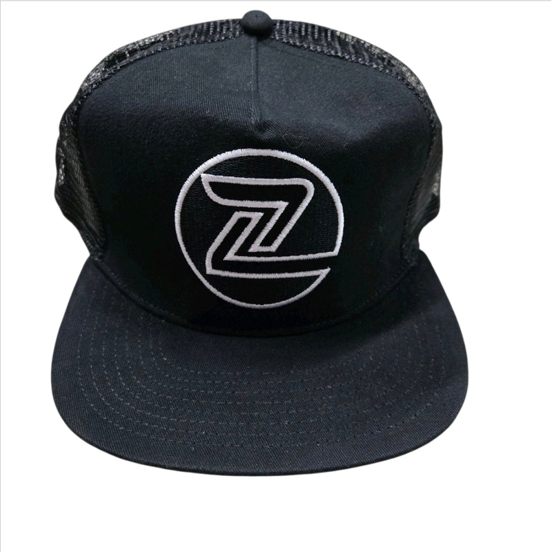 Z-Flex Trucker snap back hat – BLACK