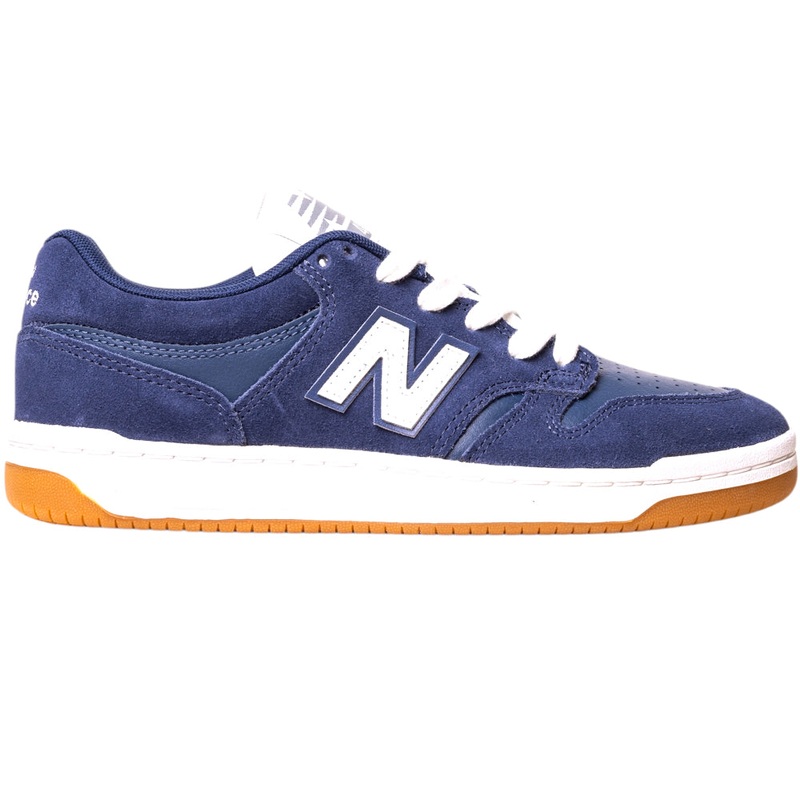 480BEE  Navy White New Balance Numeric Suede Skateboarding Shoes 7