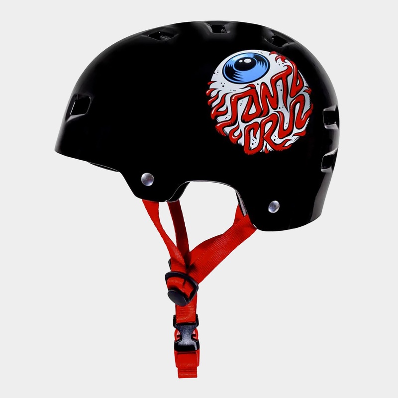 Bullet x Santa Cruz Helmet Eyeball Youth – Gloss Black OSFA