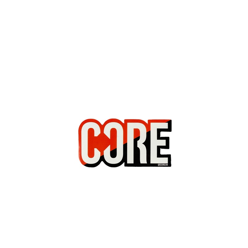 CORE Sticker – Red / Black