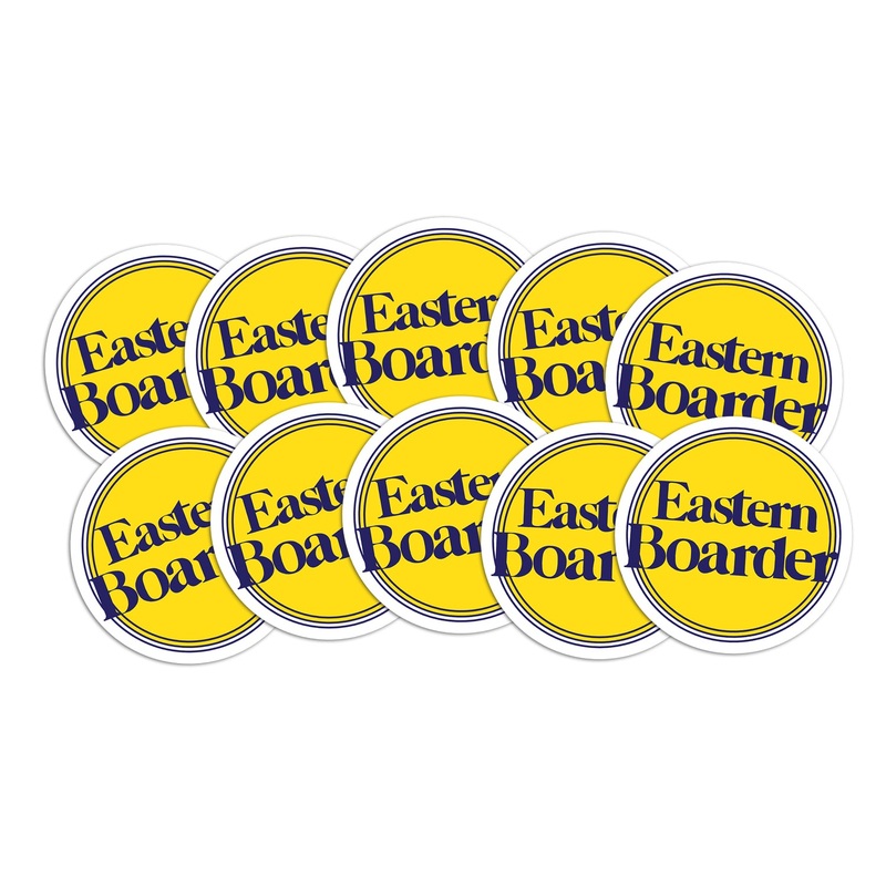 EasternBoarder Yellow Dot Logo Sticker 3″ Yellow (1 Sticker)