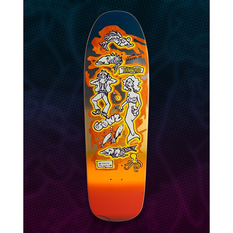 KROOKED COLOR MY FRIEND LTD. SSD SKATEBOARD DECK