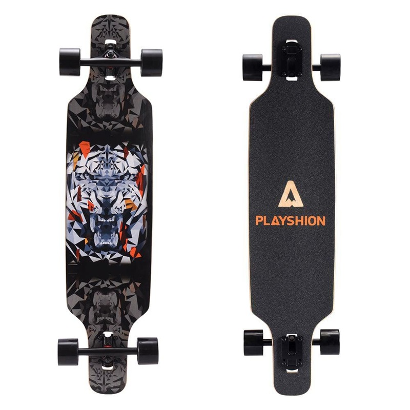 Playshion Tiger 39″ Beginners Drop Through Longboard Complete