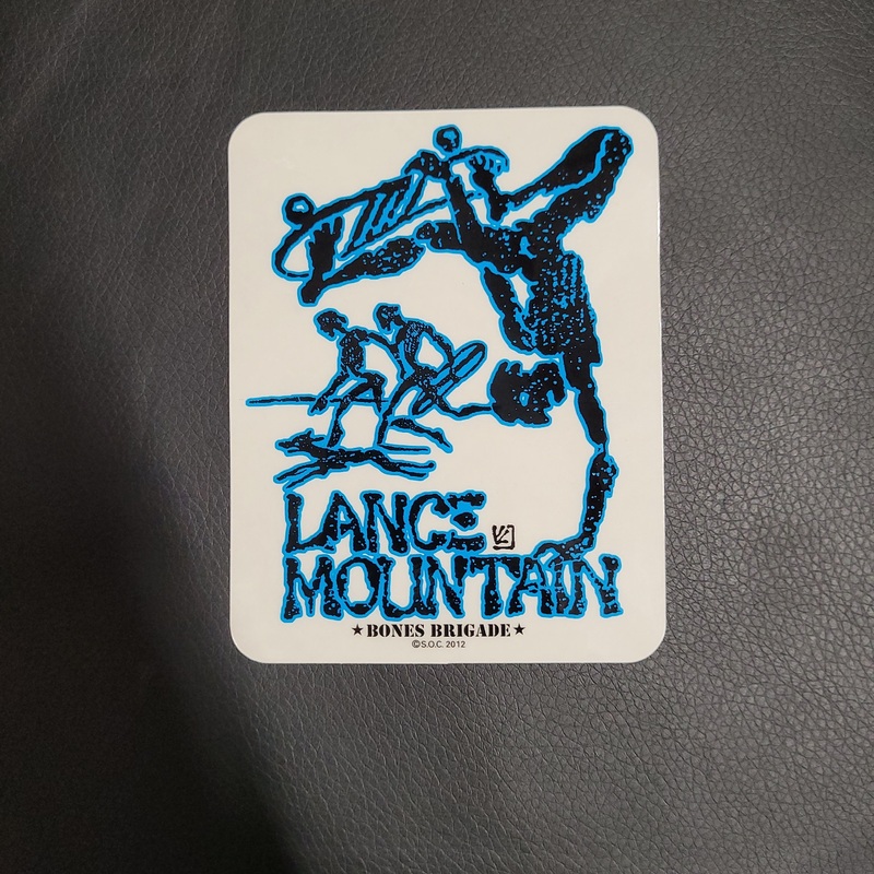 Powell Peralta LANCE NOUNTAIN Future Primitive sticker – BLUE
