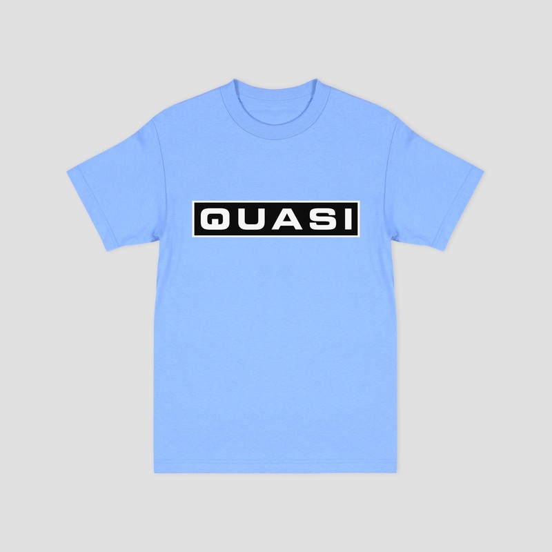 Quasi Bar Logo T-Shirt Blue Small