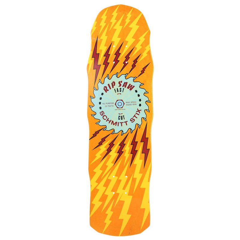 Schmitt Stix Ripsaw III 8.75″ Skateboard Deck Purple/Yellow