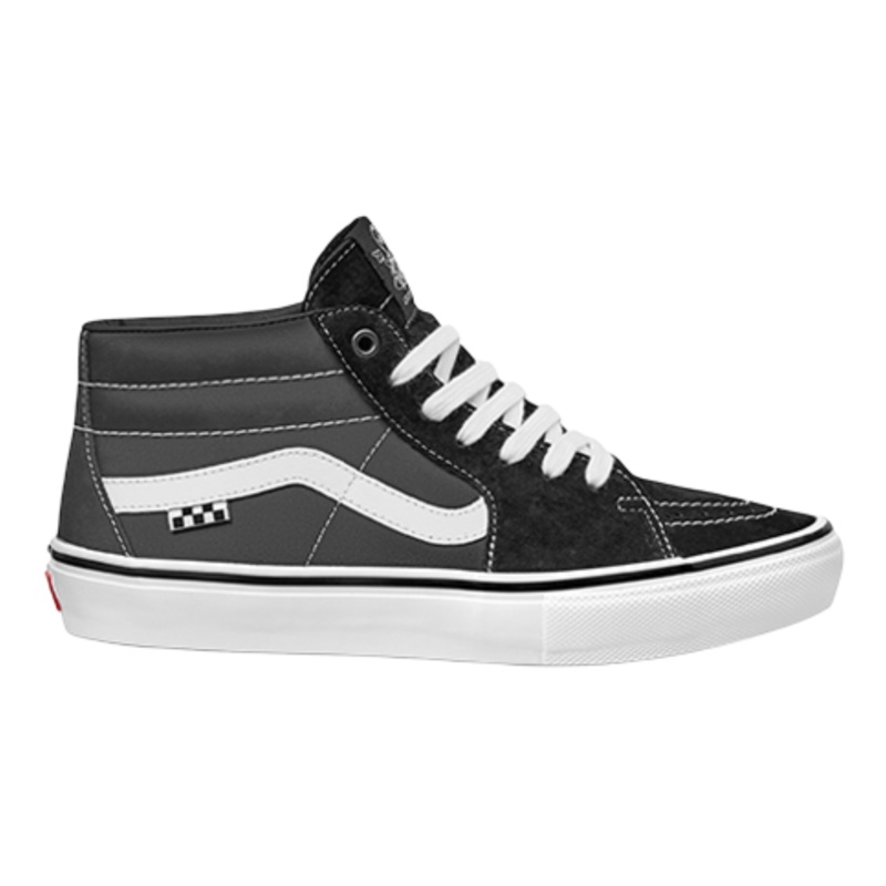 VANS SKATE GROSSO MID SHOES BLACK/WHITE 9