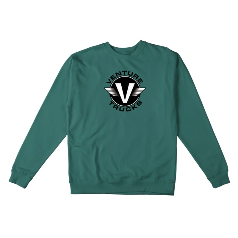 Venture Wings Crewneck Pigment Alpine Green LG
