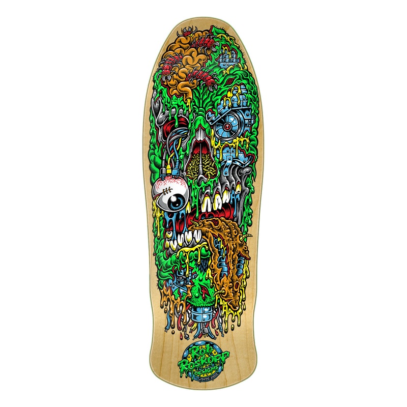 SANTA CRUZ ROB ROSKOPP FACE THREE REISSUE SKATEBOARD DECK