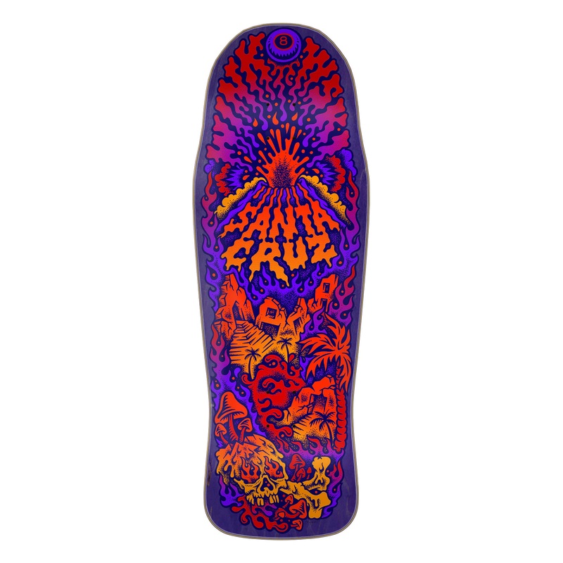 SANTA CRUZ VOLCANO SHAPED SKATEBOARD DECK