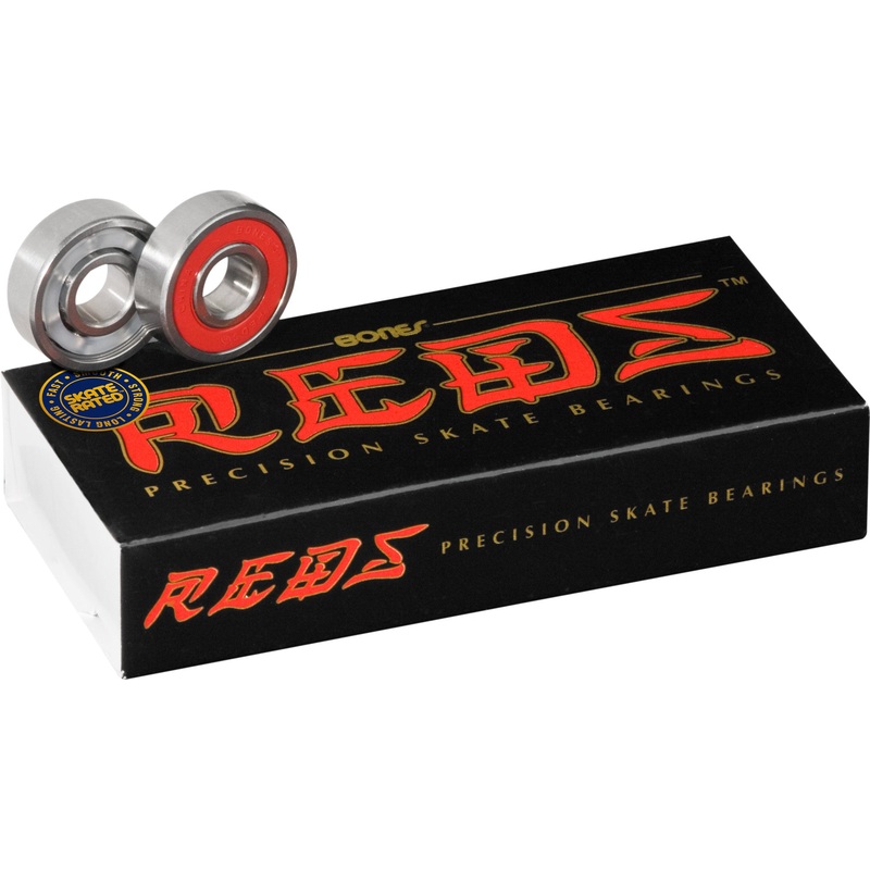 BONES REDS 7MM ROLLER SKATE BEARINGS (16-PACK)