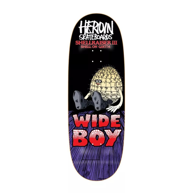 HEROIN SHELLRAISER 3 SKATEBOARD DECK