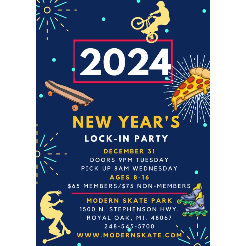 NEW YEAR’S EVE LOCK-IN 2024