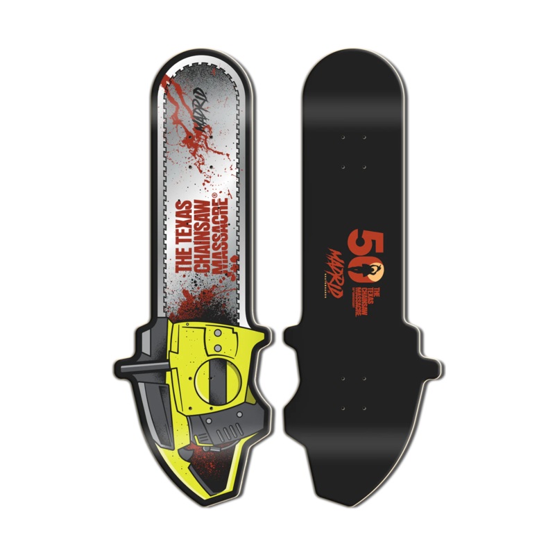 MADRID x TEXAS CHAINSAW MASSACRE CHAINSAW SHAPE SKATEBOARD DECK