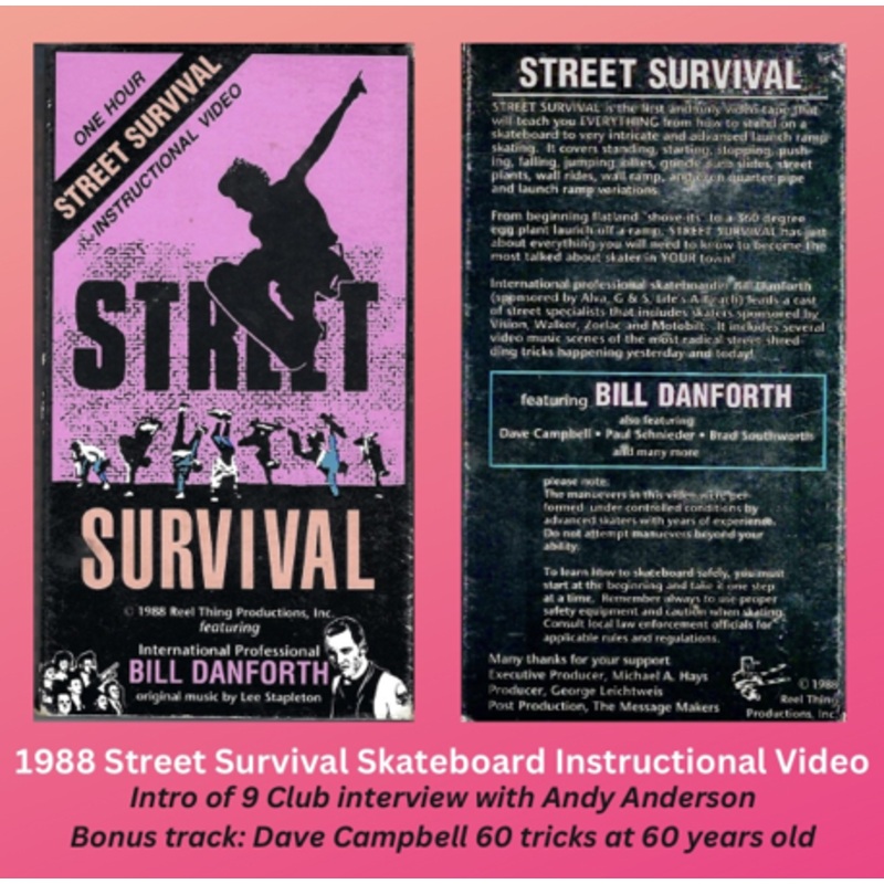STREET SURVIVAL DVD INSTRUCTIONAL VIDEO 1988