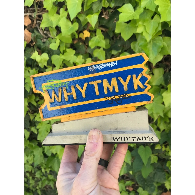 WHYTMYK CONCRETE BLOCKBUSTER SIGN