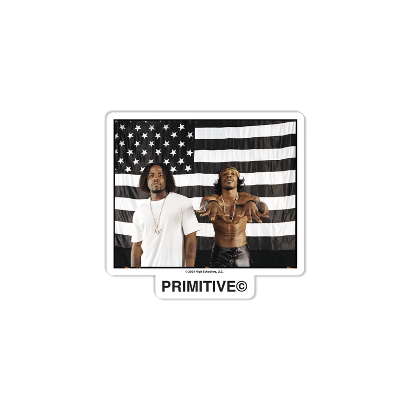 PRIMITIVE STRIPES STICKER