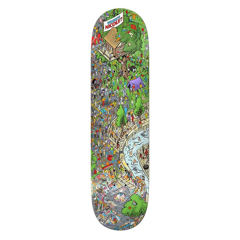 REAL WHERE’S NICOLE SKATEBOARD DECK