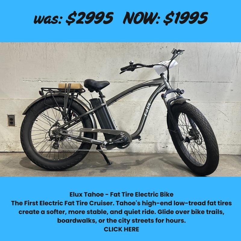 Elux Tahoe – Fat Tire Electric Bike (Gunmetal)