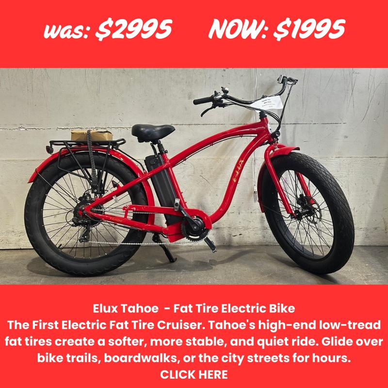 Elux Tahoe – Fat Tire Electric Bike (Red)