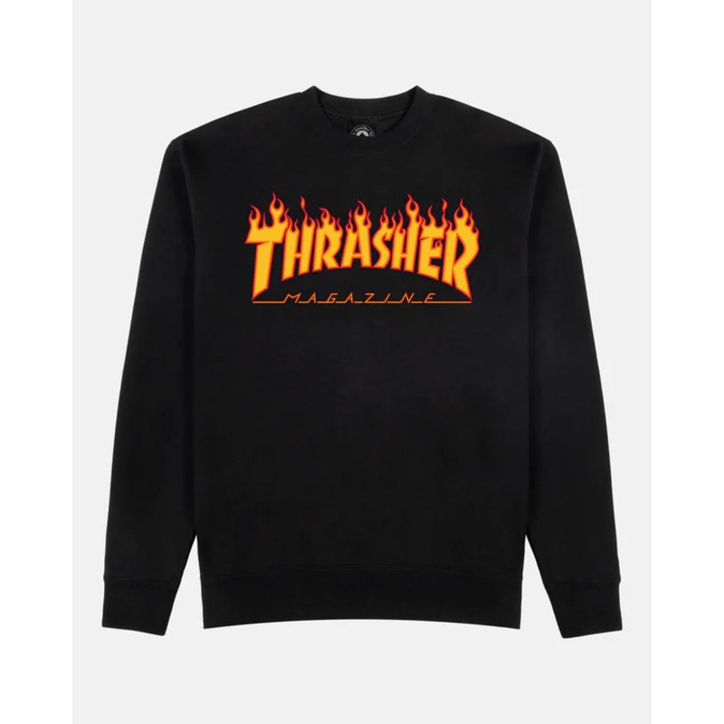 THRASHER FLAME CREWNECK