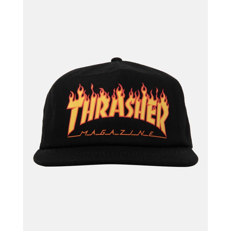 THRASHER PRINTED FLAME SNAPBACK