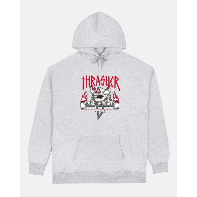 THRASHER X TOY MACHINE MONSTER-GRAM HOODIE