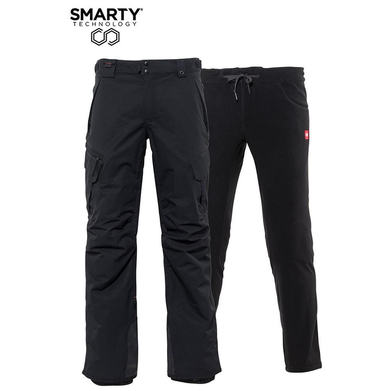 686 SMARTY 3-IN-1 CARGO MEN’S SNOWBOARD PANT-BLACK
