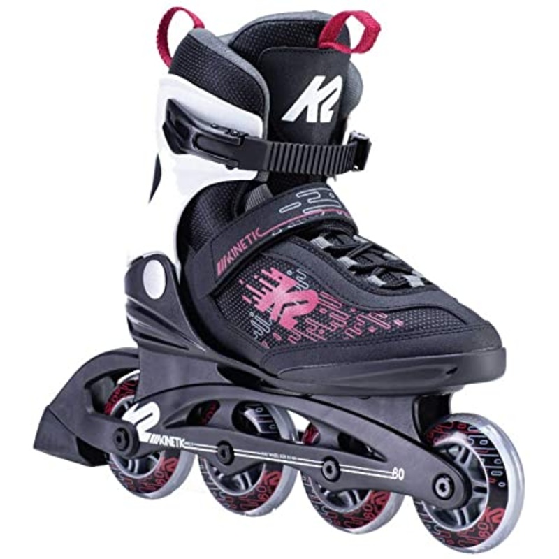 K2 Kinetic 80 Women’s Inline Skates 2020-Black/Berry