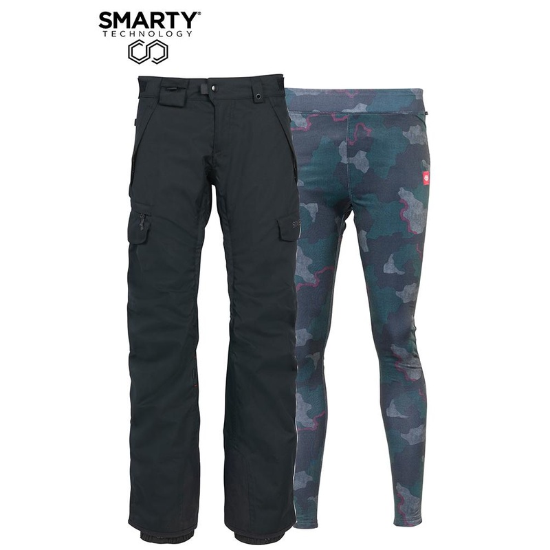 686 WOMEN’S SMARTY 3-IN-1 CARGO PANTS-BLACK (2021)