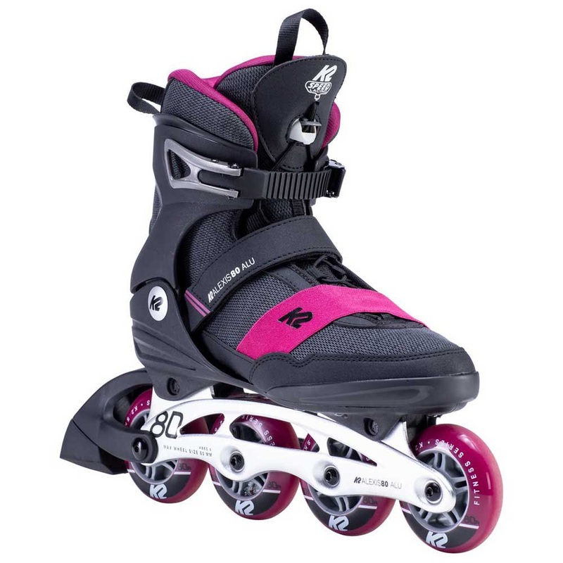 K2 Alexis 80 ALU Women’s Inline Skate 2021-Pink/Black