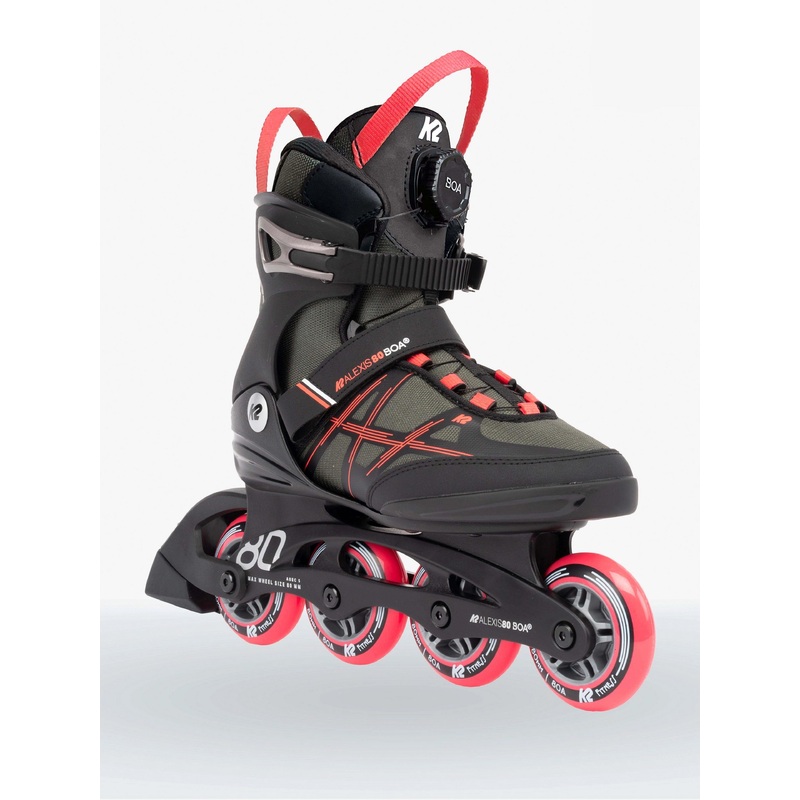 K2 ALEXIS 80 BOA INLINE SKATES 2022-GREY/CORAL