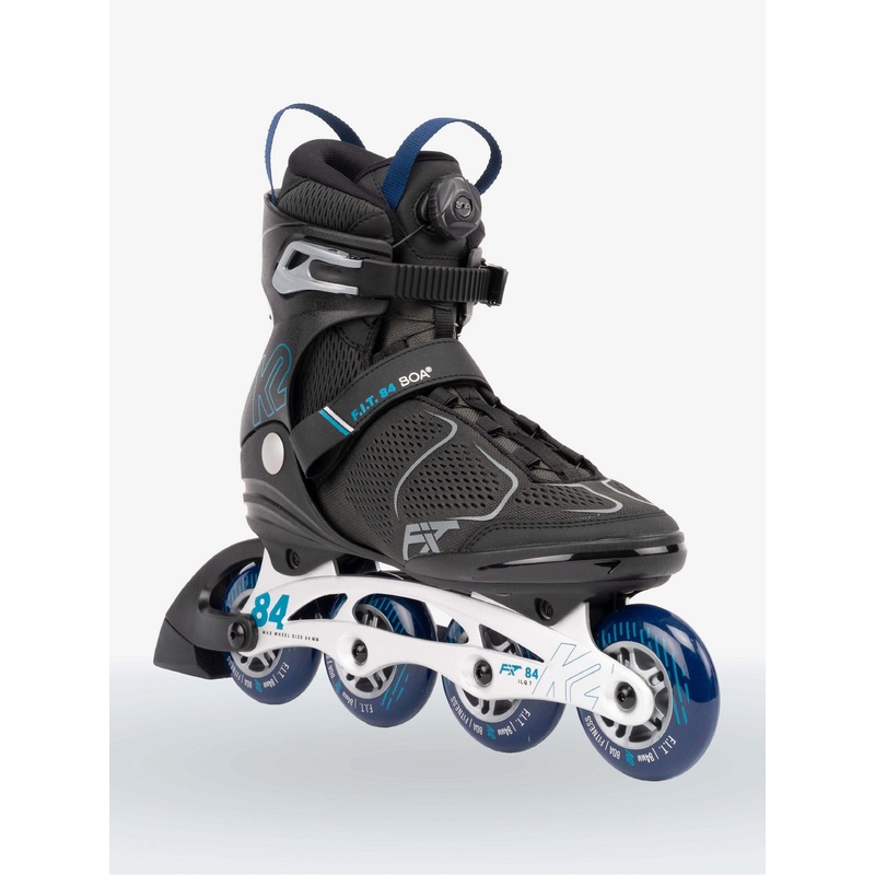K2 F.I.T. 84 BOA INLINE SKATES 2022-BLACK/BLUE/GREY