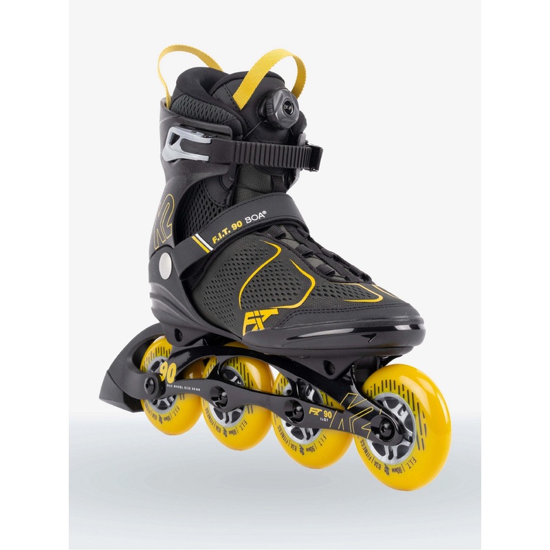K2 F.I.T. 90 INLINE SKATES 2022-GREY/MUSTARD