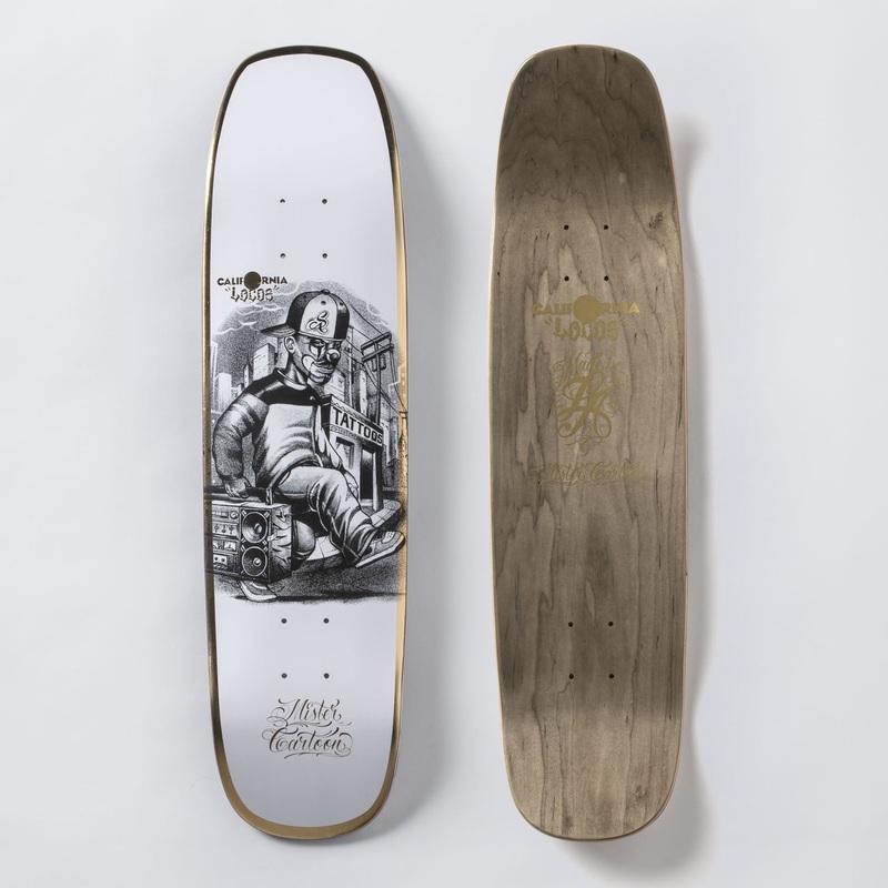 CALIFORNIA LOCOS MR. CARTOON BEAT BOX SKATEBOARD DECK
