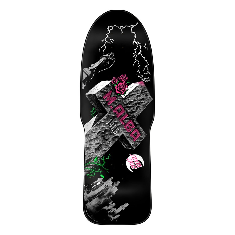 SANTA CRUZ MALBA TOMBSTONE REISSUE SKATEBOARD DECK