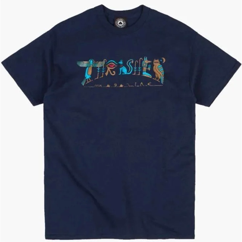 THRASHER HIEROGLYPHIC TEE – NAVY